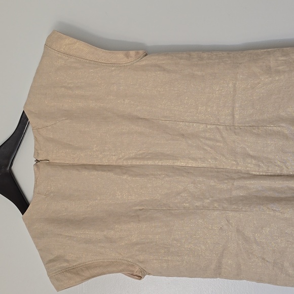 J.Crew linen shift dress with grommets Gold - Picture 9 of 12